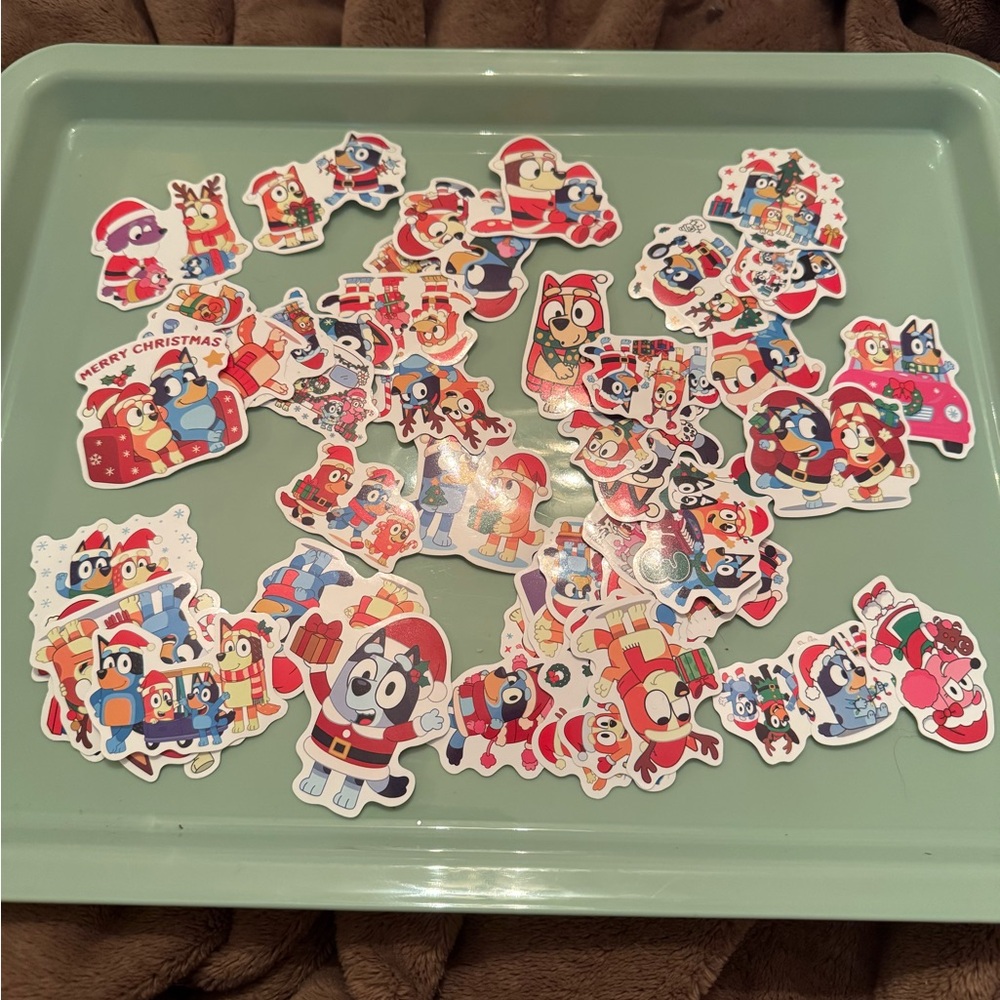 Colorful Bluey Stickers for Kids